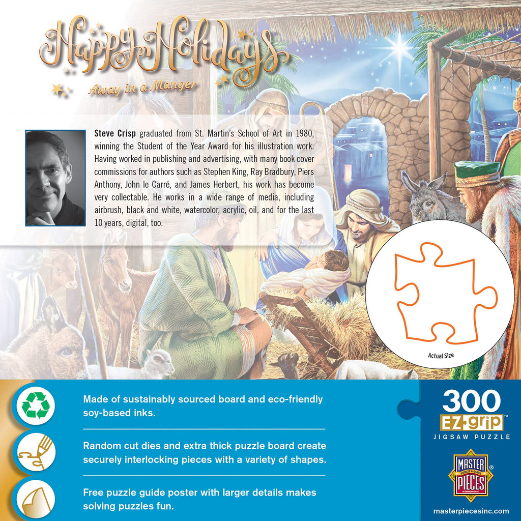 Happy Holidays - Away in a Manger 300 Piece EZ Grip Puzzle
