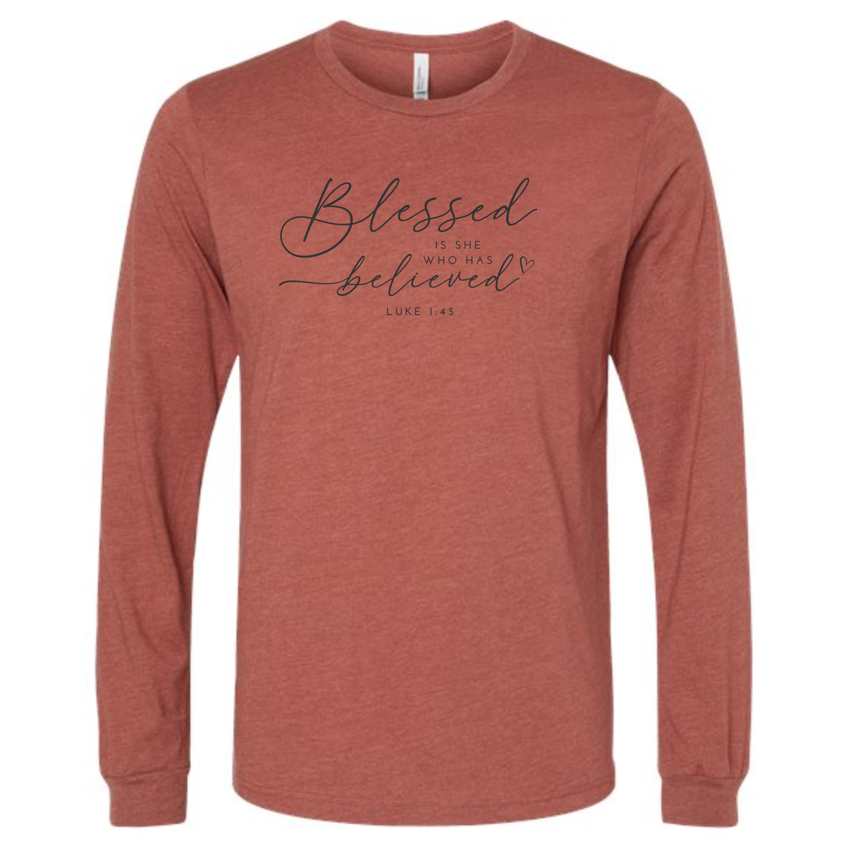 Blessed Fall Graphic Long Sleeve Shirt Custom Verse or Text