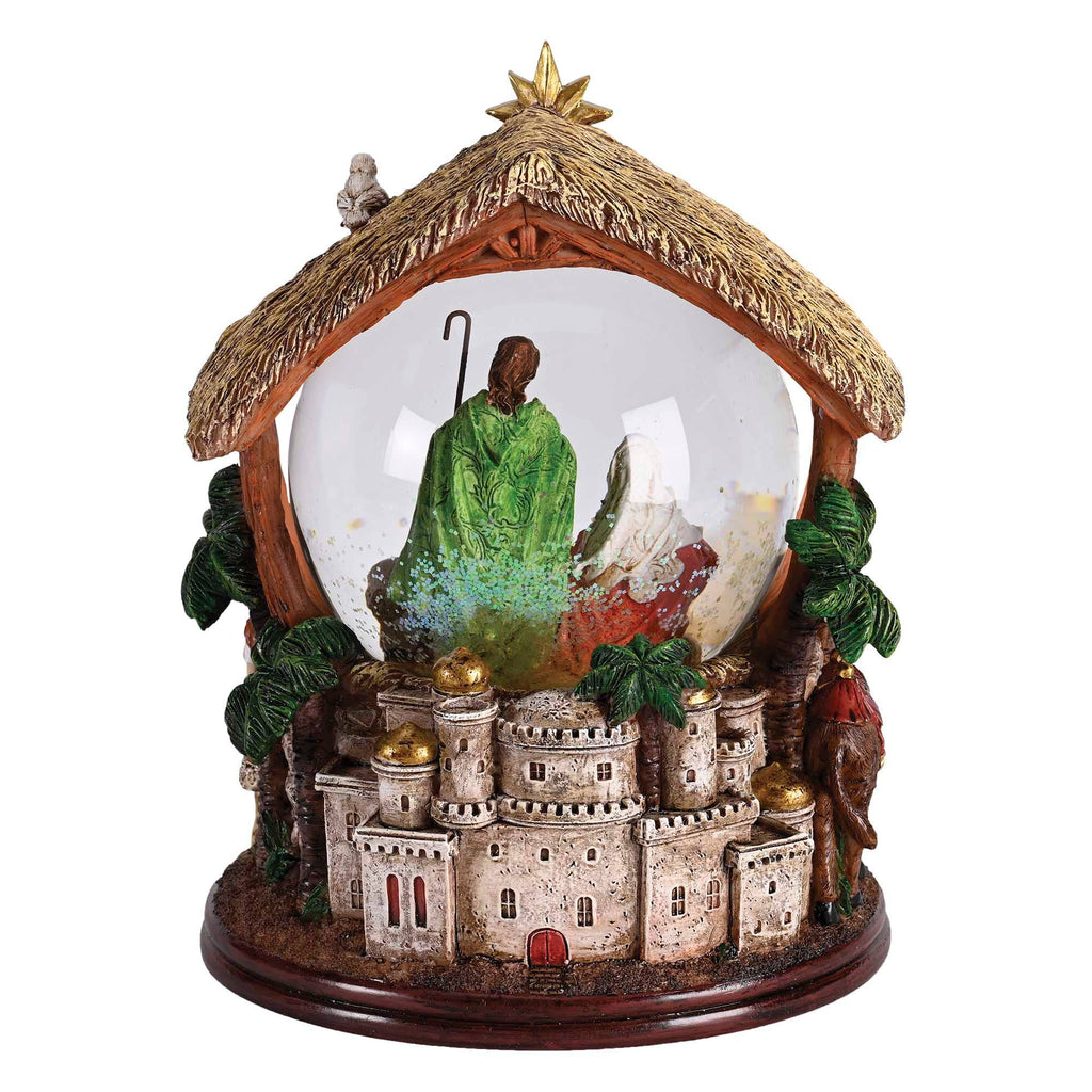 Waterglobe Nativity With Animals Kings