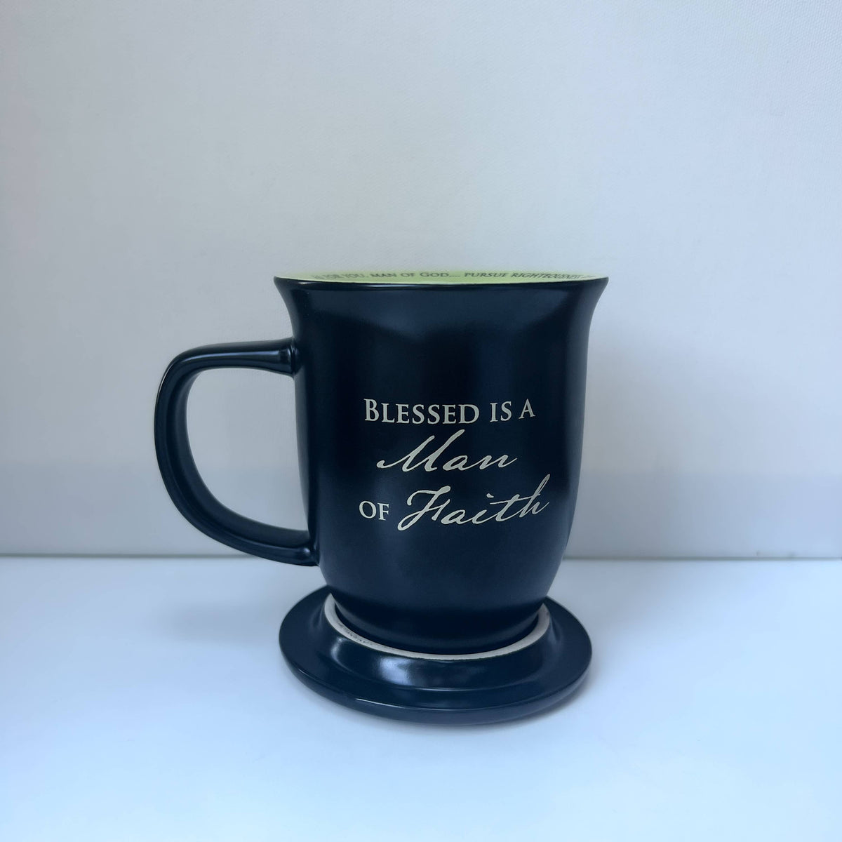 Coaster Mug for Man of Faith