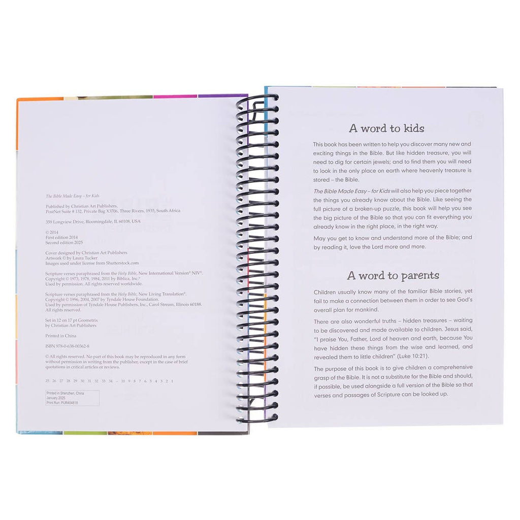 Kid Book The Bible Made Easy Wirebound