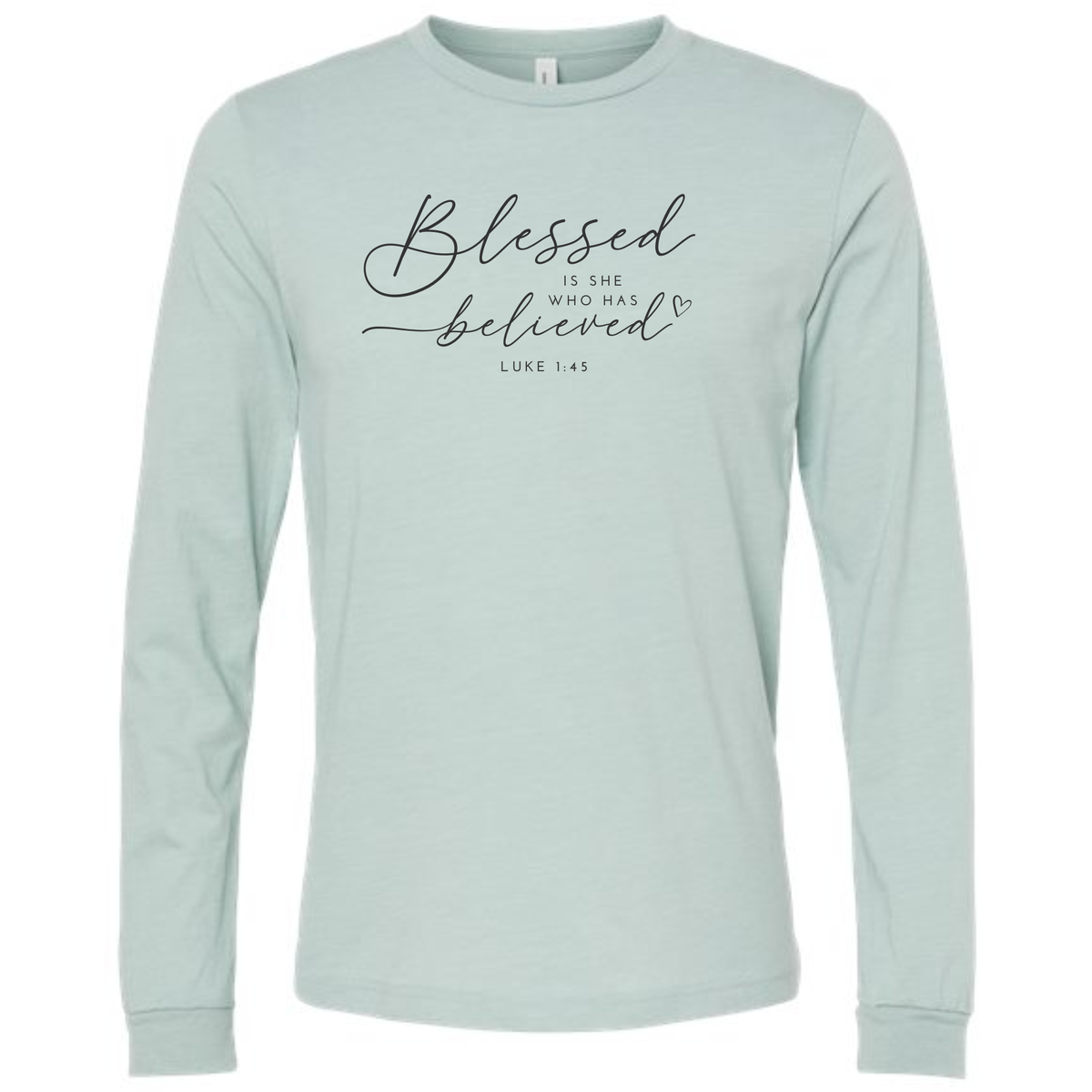 Blessed Fall Graphic Long Sleeve Shirt Custom Verse or Text