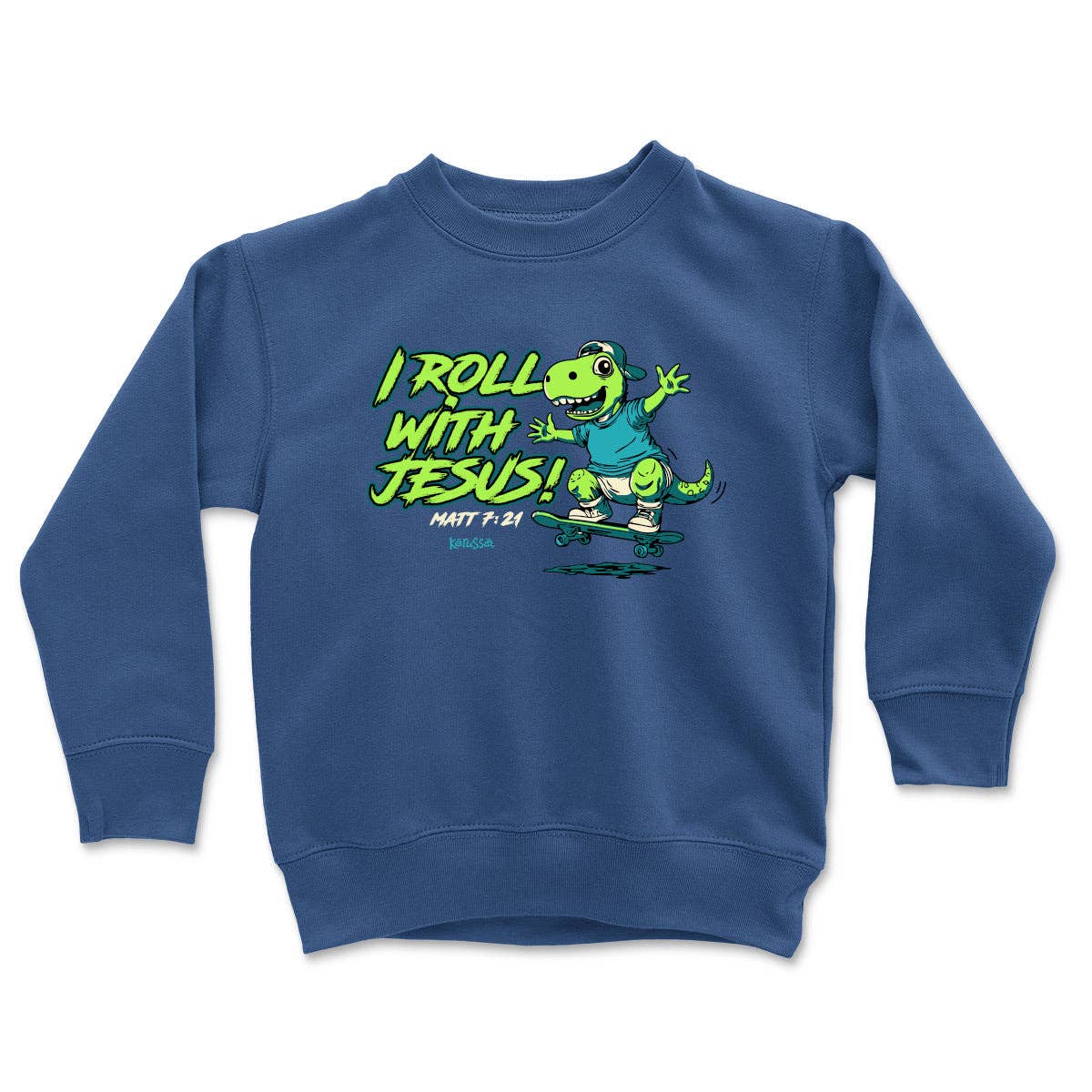 Kerusso Kids Sweatshirt Dino Skateboard