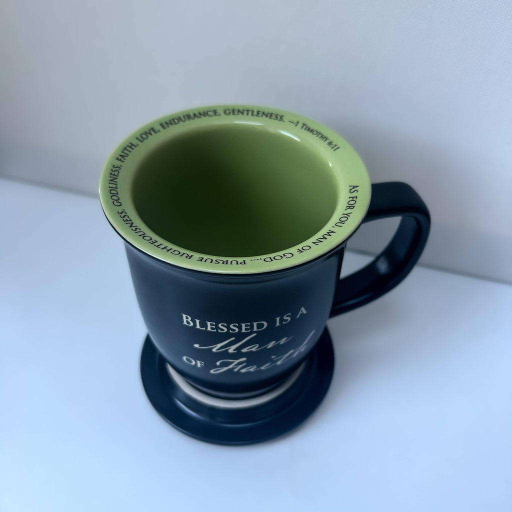 Coaster Mug for Man of Faith