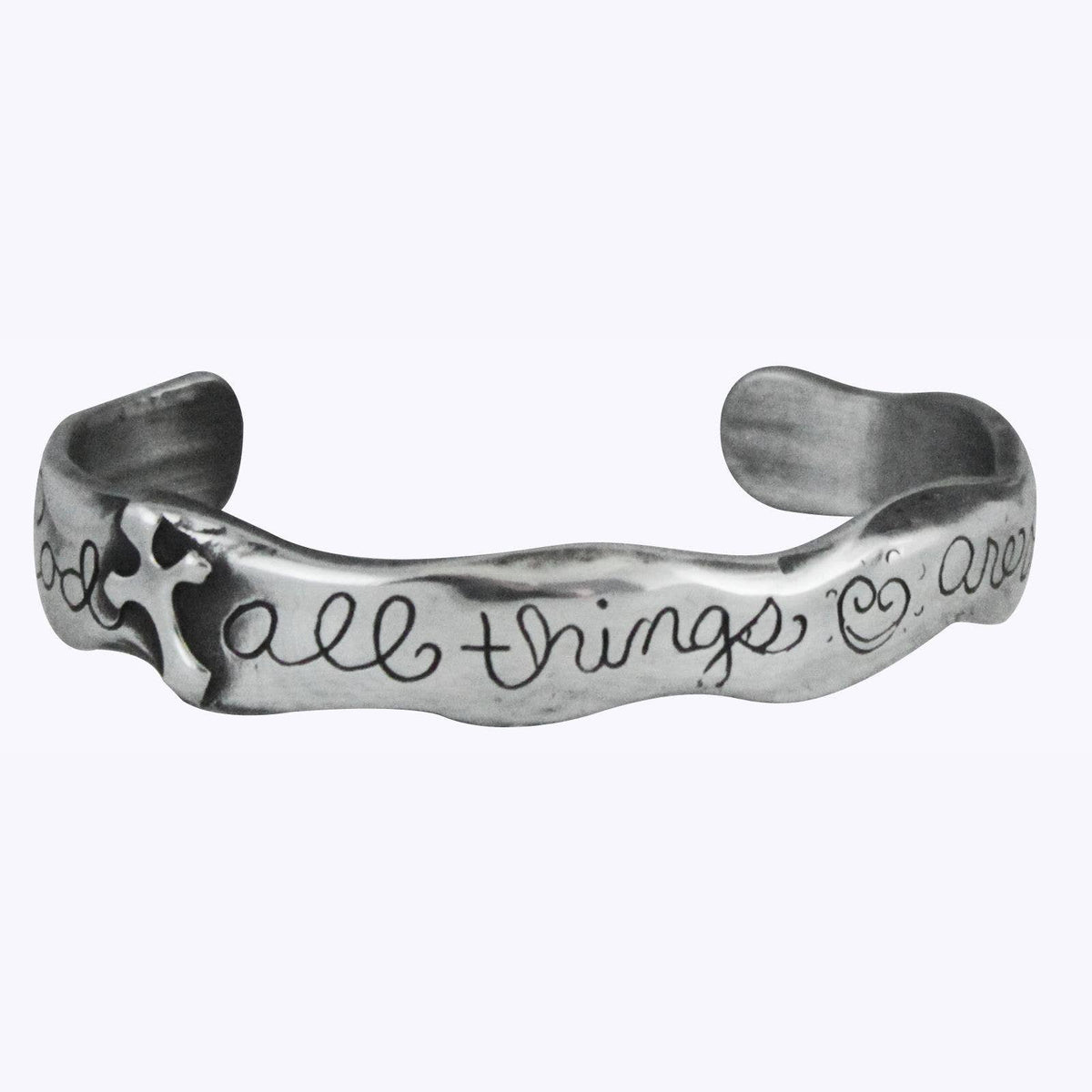 With God All Things Cuff Bracelet 